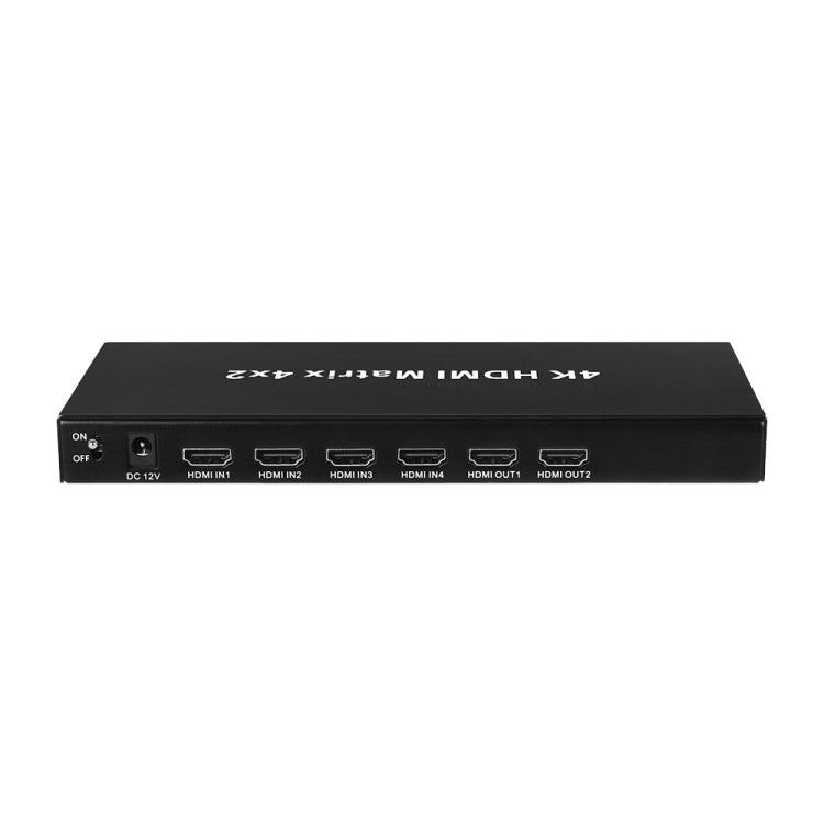 Measy MT4342 4K 30Hz 4 In 2 Out HDMI Matrix Switch Supporta commutazione senza interruzioni, EU Plug, US Plug, UK Plug, AU Plug Measy MT4342 4K 30Hz 4 In 2 Out HDMI Matrix Switch Supporta commutazione senza interruzioni, EU Plug, US Plug, UK Plug, AU Plug